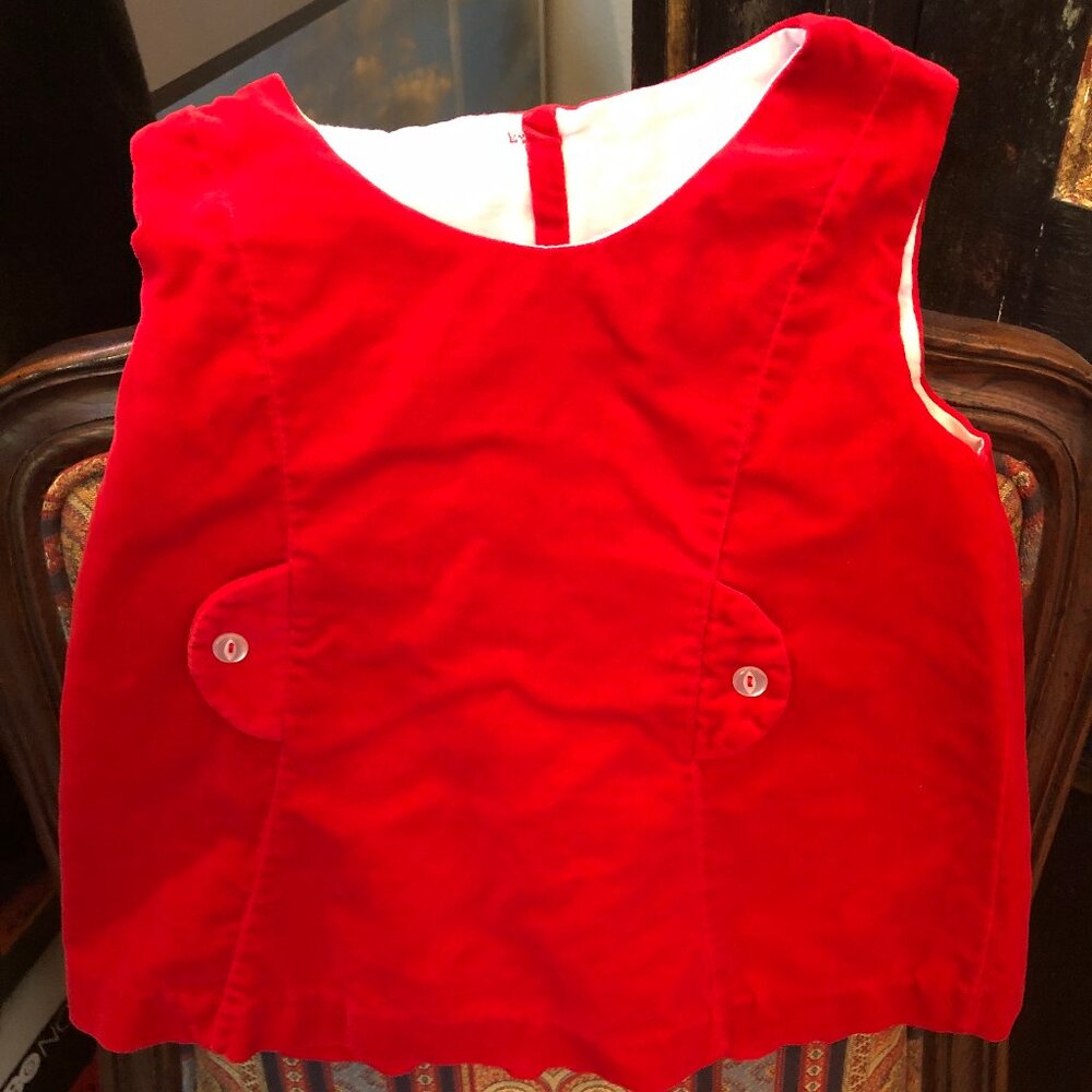 Red Velvet Child's Dress